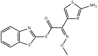 S-2-Benzothiazolyl 2-amino-alpha-(methoxyimino)-4-thiazolethiolacetate